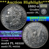 ***Auction Highlight*** 1892-o Morgan Dollar $1 Graded Select+ Unc PL by USCG (fc)