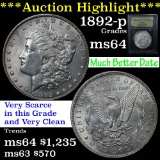 ***Auction Highlight*** 1892-p Morgan Dollar $1 Graded Choice Unc by USCG (fc)