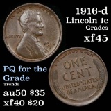 1916-d Lincoln Cent 1c Grades xf+
