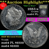 ***Auction Highlight*** 1883-s Morgan Dollar $1 Graded Choice Unc PL by USCG (fc)