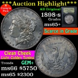 ***Auction Highlight*** 1898-s Morgan Dollar $1 Graded Gem+ Unc by USCG (fc)