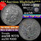 1899-o Micro o Morgan Dollar $1 Graded Choice AU/BU Slider by USCG