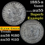 Top 100 Variety 1885-s/s Morgan Dollar $1 Vam 6 Grades Choice AU
