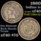 1860 Indian Cent 1c Grades xf