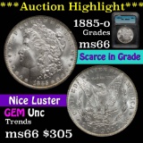 1885-o Morgan Dollar $1 Graded ms66 by ICG