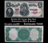 Series 1907 Woodchopper United States Note $5 Grades xf+