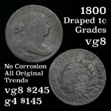 1800 Draped Bust Large Cent 1c Grades vg, very good (fc)