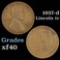 1937-d Lincoln Cent 1c Grades xf