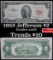 1953A $2 Red Seal Legal Tender Note Grades AU, Almost Unc