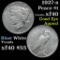 1927-s Peace Dollar $1 Grades xf