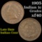 1905 Indian Cent 1c Grades xf