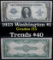 1923 $1 Large Size Silver Certificate Grades f+