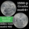 1886-p Morgan Dollar $1 Grades Choice+ Unc