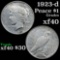 1923-d Peace Dollar $1 Grades xf