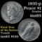 1935-p Peace Dollar $1 Grades Select Unc