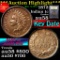 ***Auction Highlight*** 1872 Indian Cent 1c Graded Choice AU/BU Slider by USCG (fc)