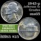 1943-p Jefferson Nickel 5c Grades GEM Unc