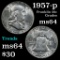 1957-p Franklin Half Dollar 50c Grades Choice Unc