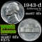 1943-d Jefferson Nickel 5c Grades GEM++ 6fs