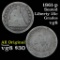 1861-p Seated Liberty Quarter 25c Grades vg, very good