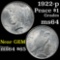 1922-p Peace Dollar $1 Grades Choice Unc