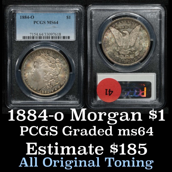 PCGS 1884-o Morgan Dollar $1 Graded ms64 by pcgs