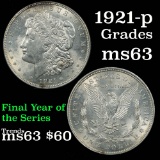 1921-p Morgan Dollar $1 Grades Select Unc