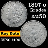 1897-o Morgan Dollar $1 Grades AU, Almost Unc