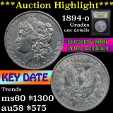 ***Auction Highlight*** 1894-o Morgan Dollar $1 Graded Unc Details by USCG (fc)