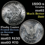 1890-s Morgan Dollar $1 Grades Select Unc