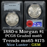 PCGS 1880-s Morgan Dollar $1 Graded ms65 by pcgs