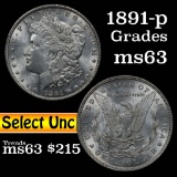 1891-p Morgan Dollar $1 Grades Select Unc (fc)