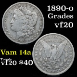 1890-o Vam 14A Morgan Dollar $1 Grades vf, very fine