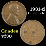 1931-d Lincoln Cent 1c Grades vf++