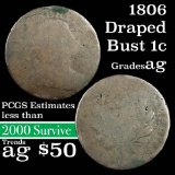 1806 Draped Bust 1c Grades Almost Good