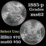 1885-p Morgan Dollar $1 Grades Select Unc