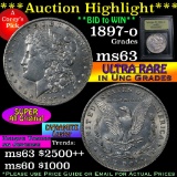 ***Auction Highlight*** 1897-o Morgan Dollar $1 Graded Select Unc by USCG (fc)