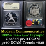 1992-s Olympic Modern Commem Dollar $1 Graded GEM++ Proof Deep Cameo, perfection by USCG