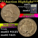 ***Auction Highlight*** 1857 Flying Eagle Cent 1c Graded Select Unc by USCG (fc)