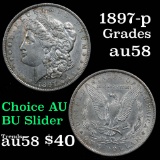 1897-p Morgan Dollar $1 Grades Choice AU/BU Slider