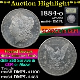 ***Auction Highlight*** 1884-o Morgan Dollar $1 Graded Choice Unc+ DMPL by USCG (fc)