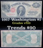 1917 United States Note $1 Grades vf, very fine