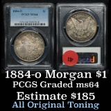 PCGS 1884-o Morgan Dollar $1 Graded ms64 by pcgs