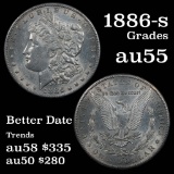 1886-s Morgan Dollar $1 Grades Choice AU (fc)