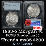 PCGS 1883-o Morgan Dollar $1 Graded ms65 by pcgs