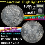 ***Auction Highlight*** 1889-s Morgan Dollar $1 Graded Select Unc by USCG (fc)