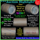***Auction Highlight*** Peace dollar roll ends 1928 & 'p', Better than average circ (fc)