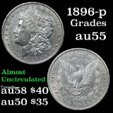 1896-p Morgan Dollar $1 Grades Choice AU