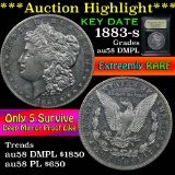 ***Auction Highlight*** 1883-s Morgan Dollar $1 Graded au/bu DMPL by USCG (fc)