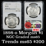 NGC 1898-o Morgan Dollar $1 Graded ms65 by ngc